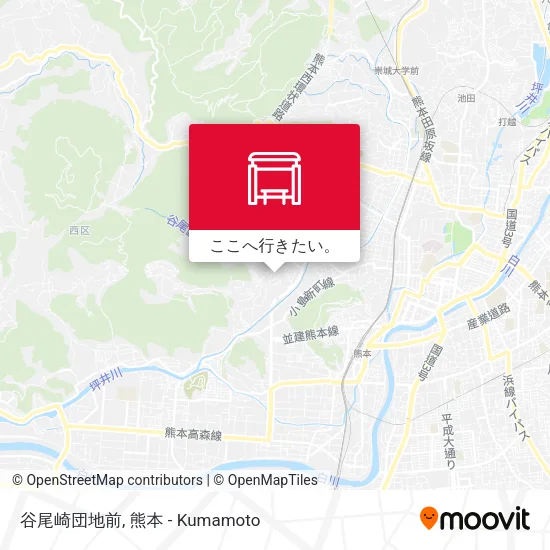 谷尾崎団地前地図