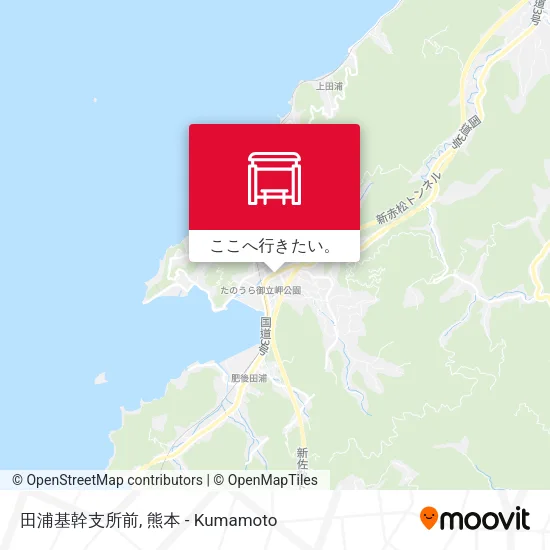 田浦基幹支所前地図