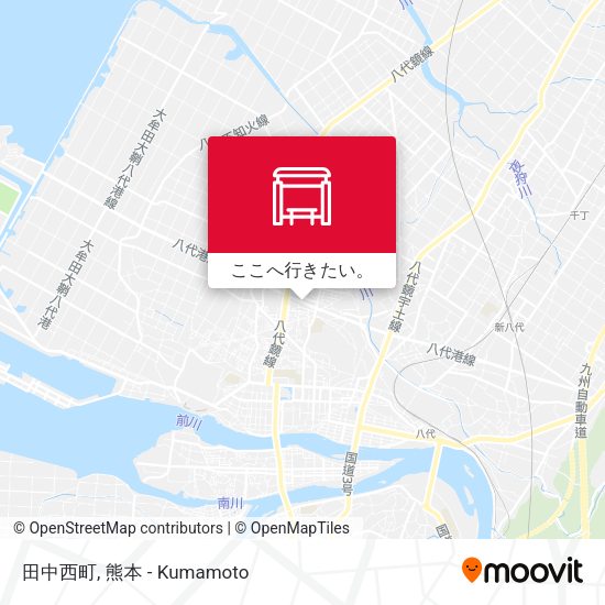 田中西町地図