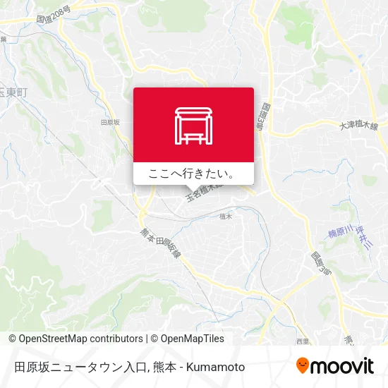 田原坂ニュータウン入口地図