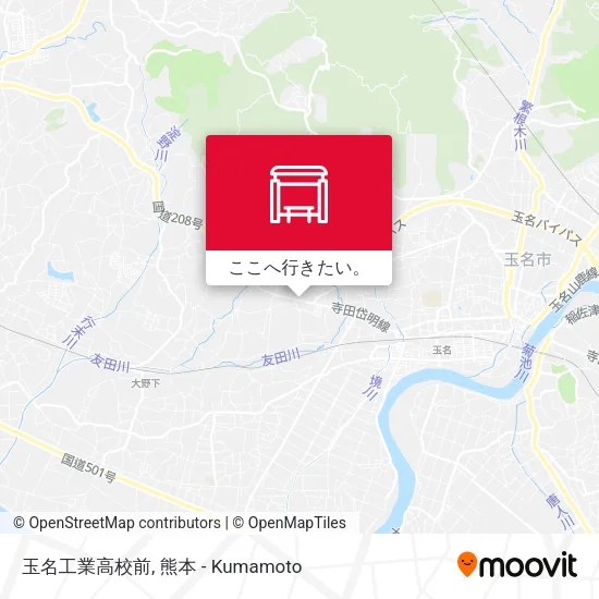 玉名工業高校前地図
