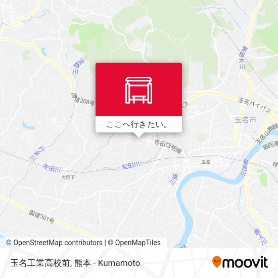 玉名工業高校前地図