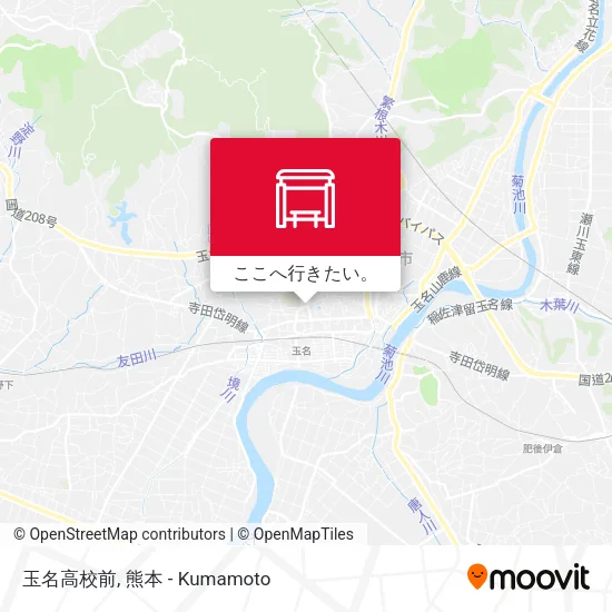 玉名高校前地図