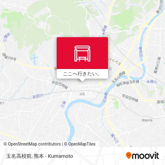 玉名高校前地図