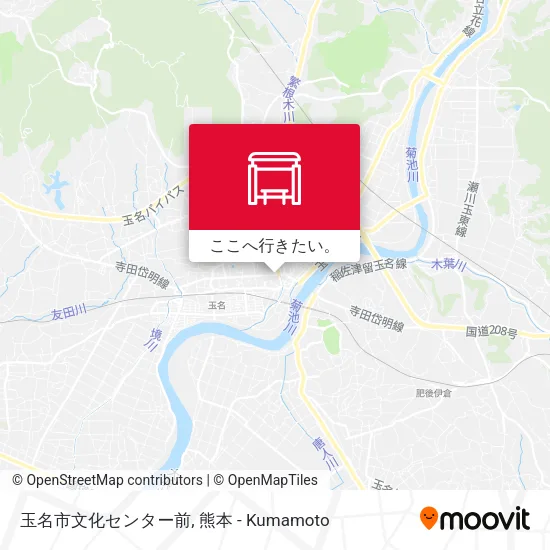 玉名市文化センター前地図