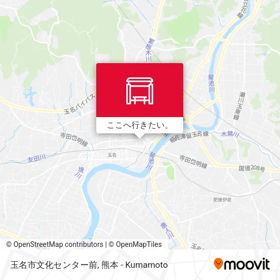 玉名市文化センター前地図