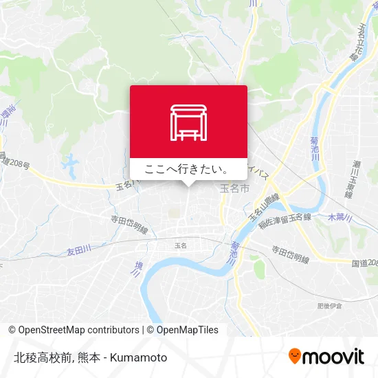 北稜高校前地図