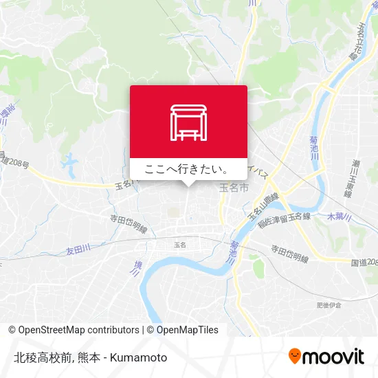 北稜高校前地図