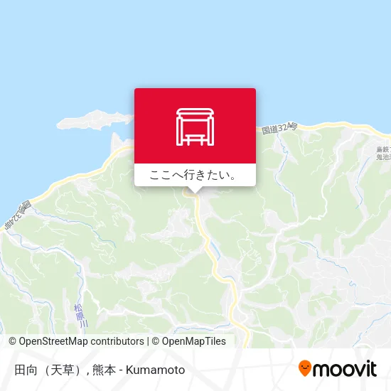 田向（天草）地図