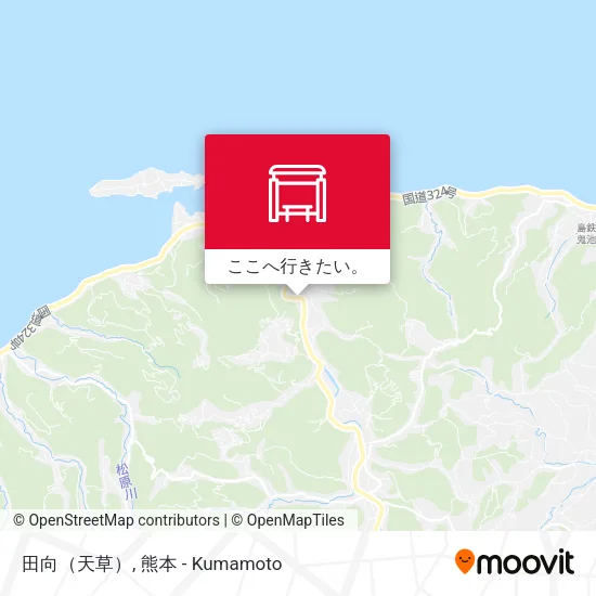 田向（天草）地図