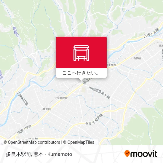 多良木駅前地図