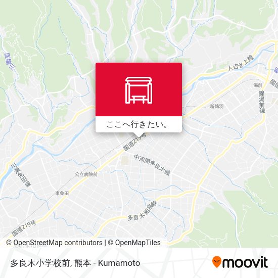 多良木小学校前地図