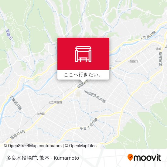 多良木役場前地図