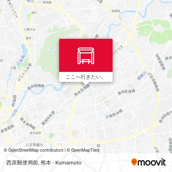 西原郵便局前地図