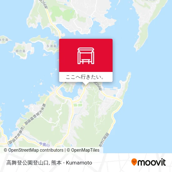 高舞登公園登山口地図