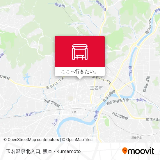 玉名温泉北入口地図