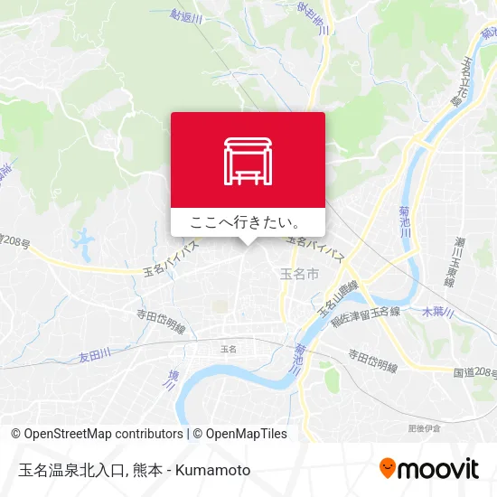 玉名温泉北入口地図