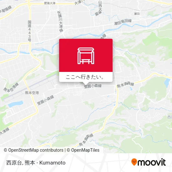 西原台地図