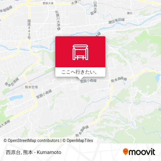 西原台地図