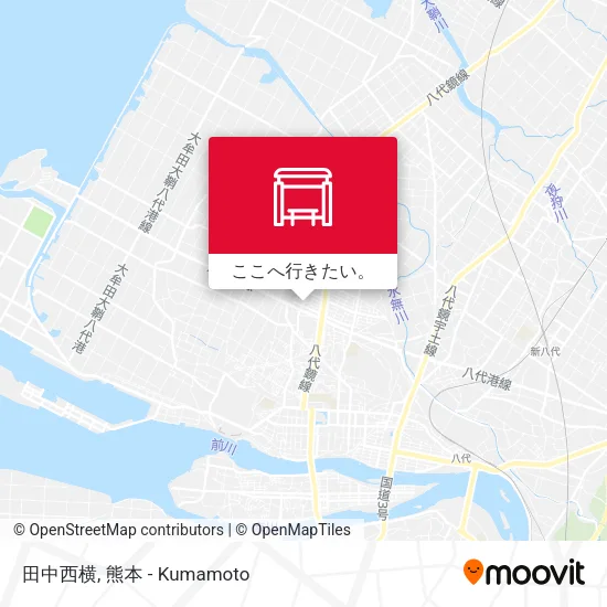 田中西横地図
