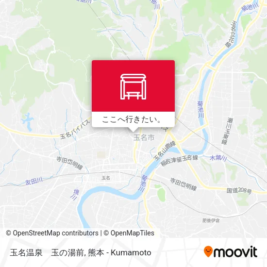 玉名温泉　玉の湯前地図