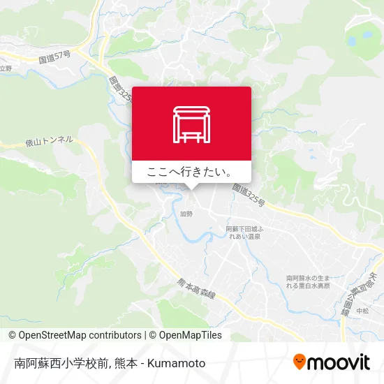 南阿蘇西小学校前地図