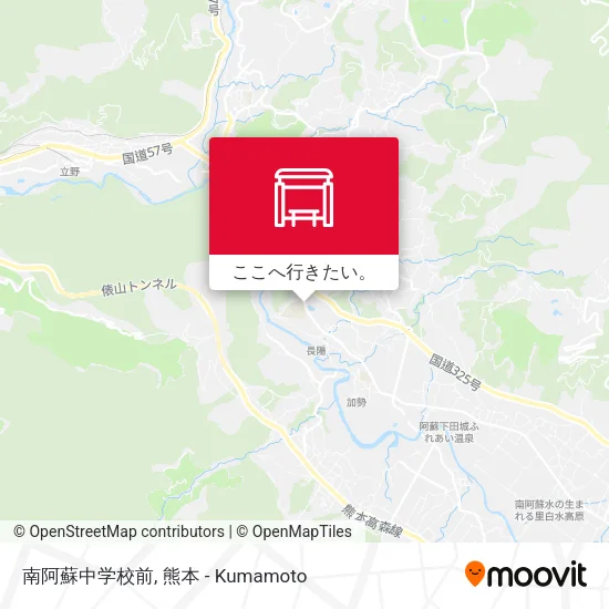 南阿蘇中学校前地図