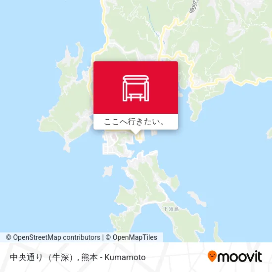 中央通り（牛深）地図