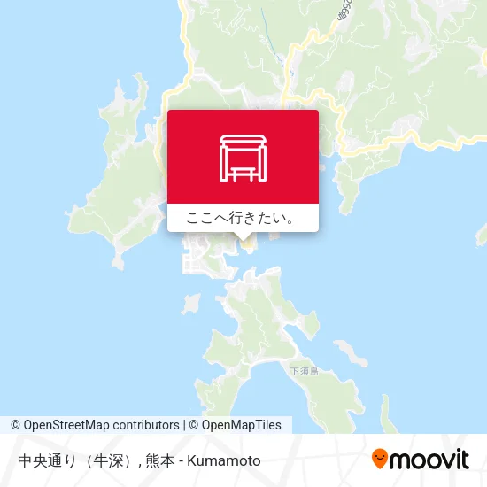 中央通り（牛深）地図