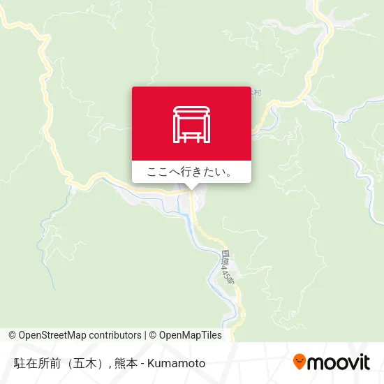 駐在所前（五木）地図