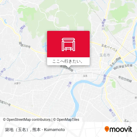 築地（玉名）地図
