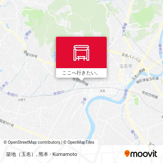 築地（玉名）地図