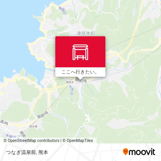 つなぎ温泉前地図