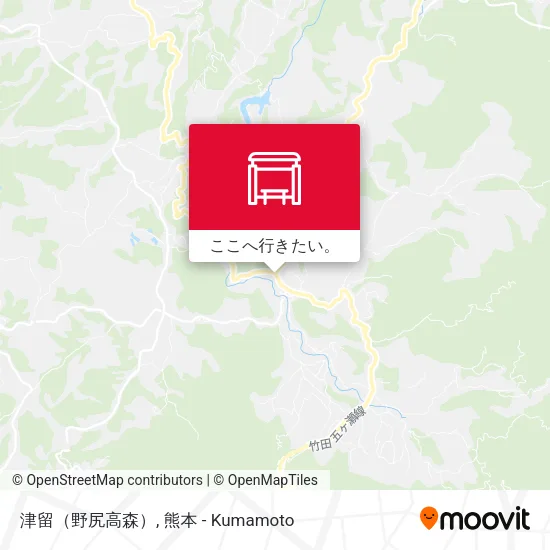 津留（野尻高森）地図