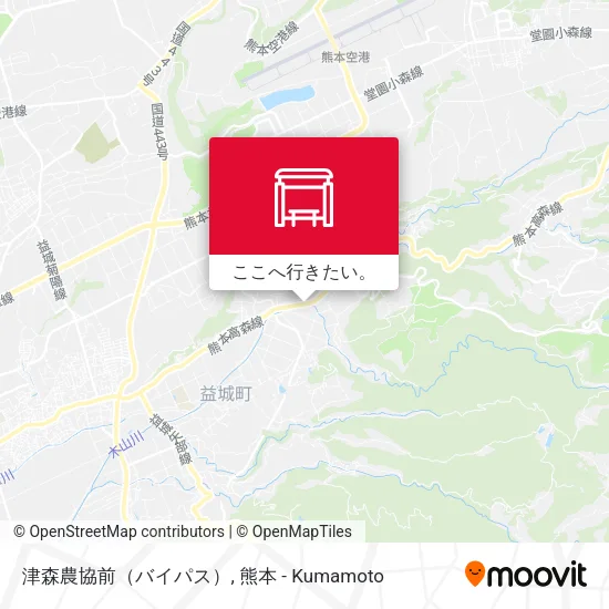 津森農協前（バイパス）地図