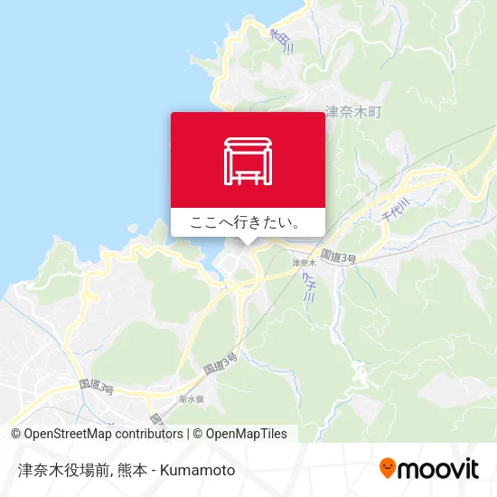 津奈木役場前地図