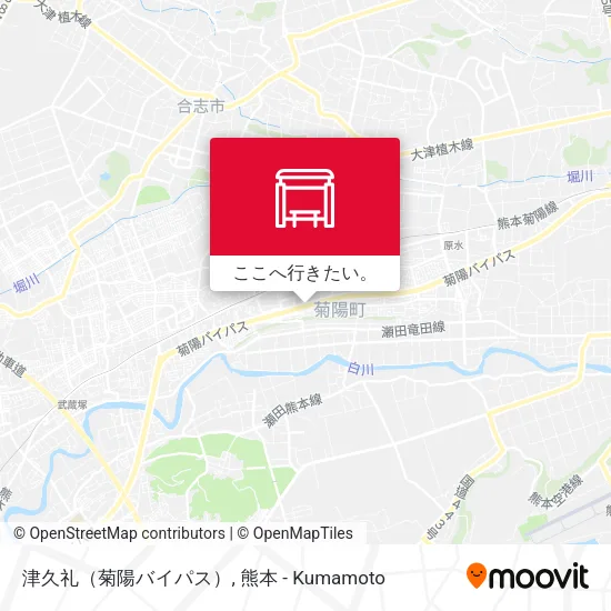 津久礼（菊陽バイパス）地図