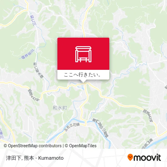 津田下地図