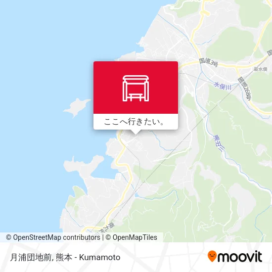 月浦団地前地図