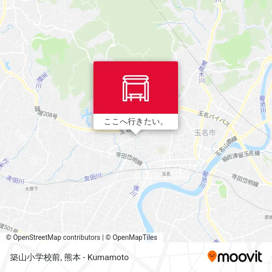 築山小学校前地図