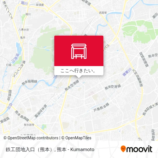 鉄工団地入口（熊本）地図