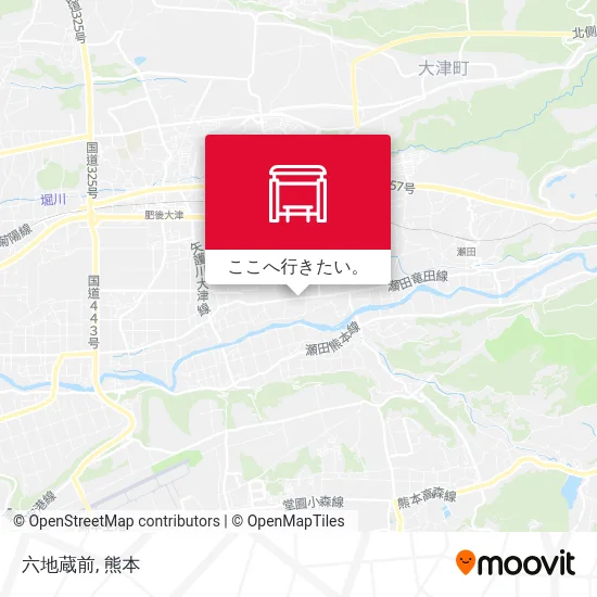 六地蔵前地図