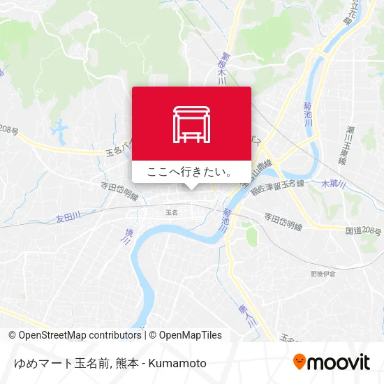 ゆめマート玉名前地図