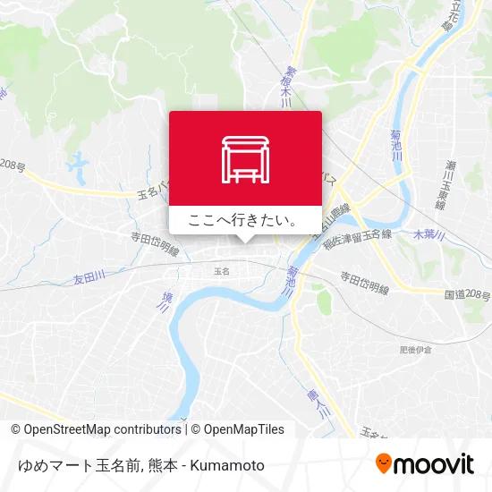 ゆめマート玉名前地図
