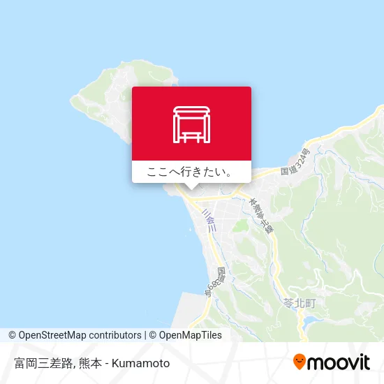 富岡三差路地図
