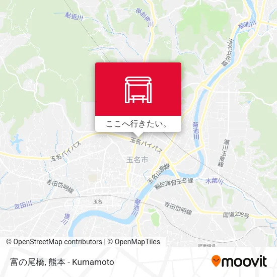 富の尾橋地図