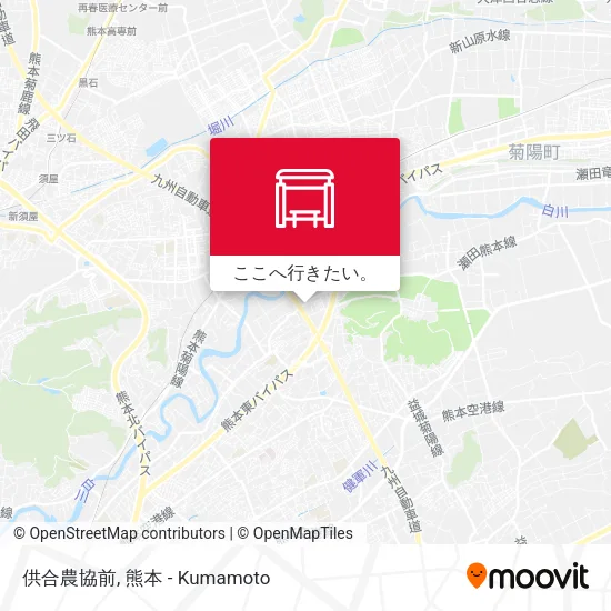 供合農協前地図