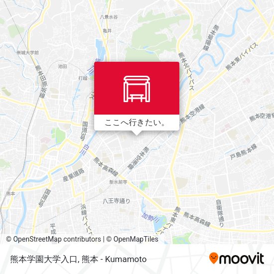 熊本学園大学入口地図