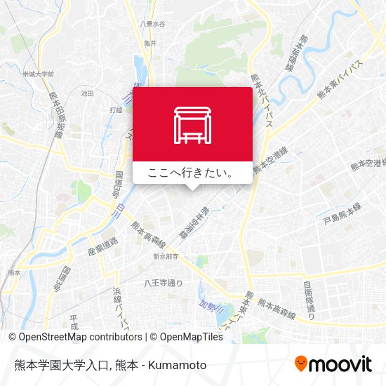 熊本学園大学入口地図