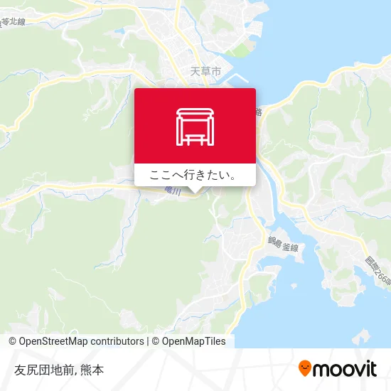 友尻団地前地図